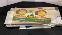 19 vintage and antique paper labels - Westover