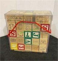 Vintage children’s blocks - lot of 49 made by