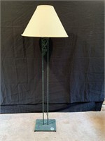Wrought Iron Floor Lamp with Ivy