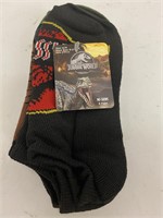 (2x bid) Jurassic World 6 Pk Socks Size S/M
