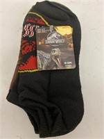 (2x bid) Jurassic World 6 Pk Socks Size S/M