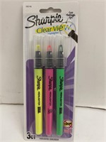 (6x bid) Sharpie 3ct Clearview Highlighters