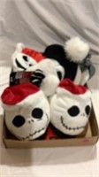 Jack skellington slippers, Christmas hats,