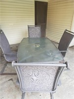 Outdoor Table and 4 chairs