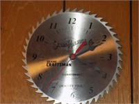 saw blade clock