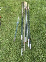Lot of Metal Fence Posts