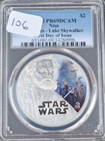 2017 STOR WARS 1 TROY OZ COIN