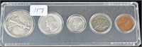 1942 US COIN TYPE SET