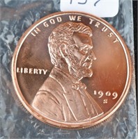 ONE OUNCE COPPER ROUND