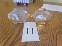 Vintage Glass Piggy Banks- Lot of Two(2)