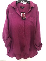 REACTION KENNETH COLE WOMENS SHIRT SIZE L