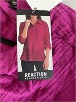 KENNETH COLE REACTION WOMENS SHIRT LARGE