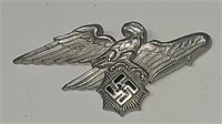 WWII German RLB Air Raid Protection Hat Badge