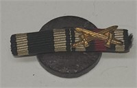 WWI German Ribbon Bar Lapel Button
