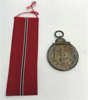 WWII German Eastern Front Metal and ribbon