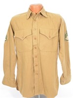 WWII USMC Mustard Wool SSGT Shirt