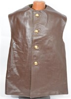 1952 Belgian Army Leather Jerkin