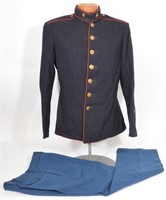 Original WWII USMC Dress Blue Tunic & Trousers