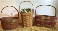 Small Longaberger Baskets