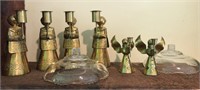 Brass Candle Holder Angels