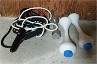 Hand Weights and jump rope