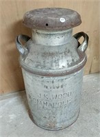 JK Wood Indianapolis IN1943 Milk Can