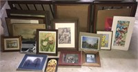 Large lot of Artwork &  prints in frames