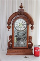 WALNUT ANTIQUE KITCHEN CLOCK