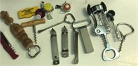 Cork screws and bottle openers