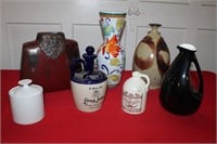 LOT OF ASSORTED GLASSWARE/POTTERY