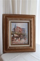 SIGNED FRENCH OIL PAINTING