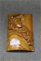 Hand carved wooden figure of Maiden