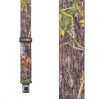 Mossy Oak Camo Suspenders - Belt Clip - OS