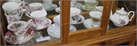 Vintage Bone China tea cups w/ saucers (6),