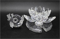Swarovski Crystal Flower & Blowfish