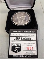 1 oz. Silver Jeff Bagwell Coin
