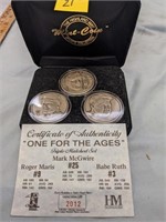 "One For The Ages" Triple coin set