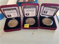 3 Bronze Coins Base Ball