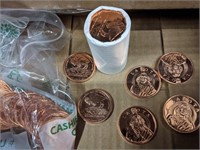 40 pcs. 1ounce copper coins