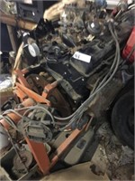 350 Chevy Engine/ Stand (Looks to have been rebuit