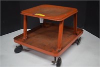 Vintage Metal Rolling Tool Cart & Seat