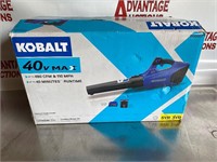 Kobalt 40v max cordless blower kit