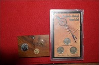 Buffalo Mint Set and Three Foreign Replica Coins