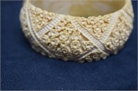 Intricate Carved Bangle Bracelet