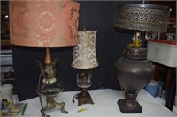 Three Unique Vintage Lamps