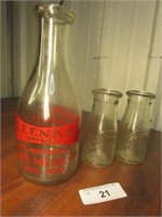 Glass Milk Bottles