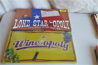Lone Star Opoly & NIB Wine-Opoly