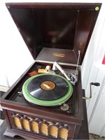 Antique silvertone phonograph. Comes with