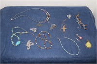 Lot of Beaded Necklaces, Pendants and More