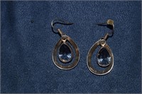 Sterling Silver Earrings w/ Tourmaline